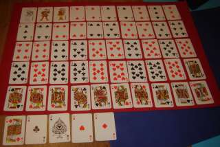 OLD 52+3 PLAYING GERMAN Cards COEUR   PERFECT COND.  