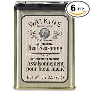 Watkins Beef Seasoning, 3.2000 Ounce (Pack of 6)  Grocery 