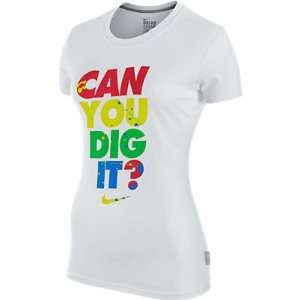  NIKE CAN YOU DIG IT DRI FIT COTTON TEE (WOMENS) Sports 