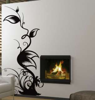Vinyl Wall Decal Sticker Floral Leaves Swirls #322 6ft  