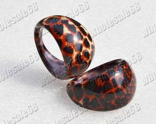 Wholesale lots 50ps mixed Decalcomania resin Rings FREE  