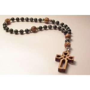   Jasper and Bethlehem Olive Wood Anglican Rosary/Episcopal Prayer Beads