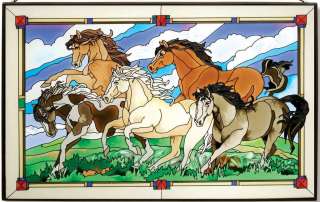 WILD HORSES * PAINT PALOMINO CHESTNUT BAY 16 SUNCATCHER  