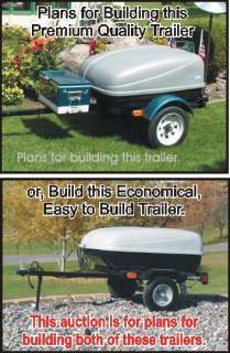 plans for building 2 trailers these trailers are suitable for use 