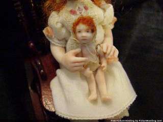 Dollhouse Joan Blackwood vintage original porcelain doll & dolly 1980 