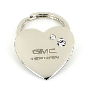 GMC Terrain Heart Shape Keychain W/2 Swarovski Crystals
