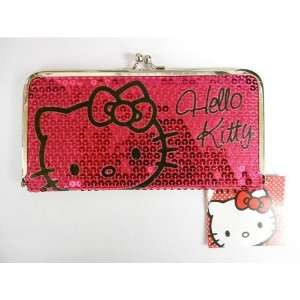    Hello Kitty Sparkle Long Slim Wallet   PINK 