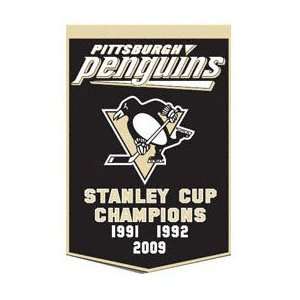  Pittsburgh Penguins Stanley Cup Champions Dynasty Flag 