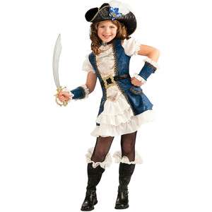 Blue Pirate Girl Child Costume ..  