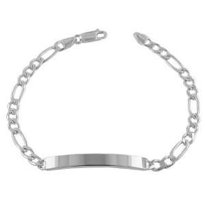  Solid 925 Sterling Silver 7 Inch Engravable Id Bracelet Jewelry