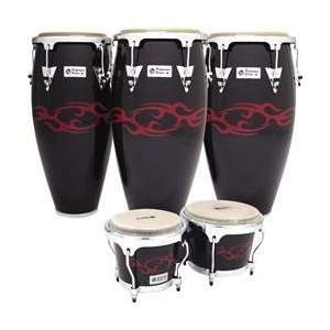 Latin Percussion Performer Limited Edition 3 Piece Conga Set With Free 