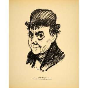  1938 Jimmy Salvo Actor Comedian Henry Major Lithograph 