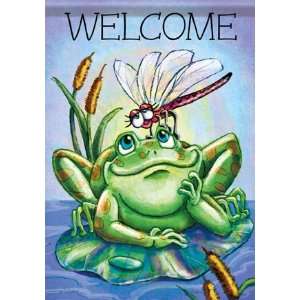  Frog Welcome Flag Patio, Lawn & Garden