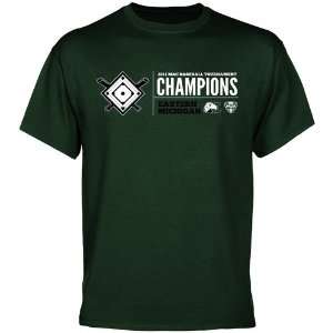   2011 MAC Baseball Tournament Champions T shirt   Green Sports