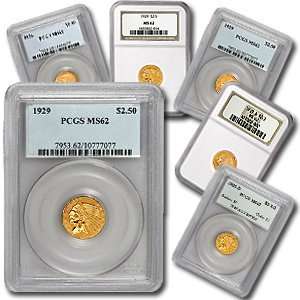    $2.50 Indian Gold Quarter Eagle MS 62 NGC or PCGS: Toys & Games