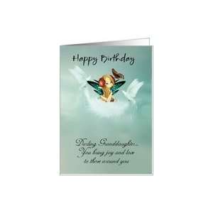    Granddaughter Fairy Birthday Card With Doves Card: Toys & Games