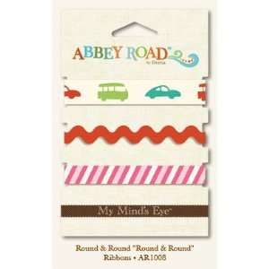  My Minds Eye ABBEY ROAD Ribbons   Round And Round 