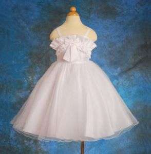   Flower Girl Pageant Party Occasion Dress Size Toddler 2T 3T 035  