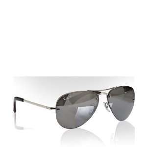 Ray Ban silver metal polarized aviator sunglasses  Sports 