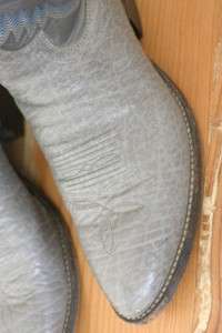 Vintage JUSTIN Elephant Skin Leather Cowboy Western Rockabilly mens 