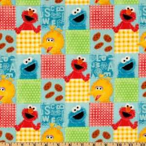   Character Squares Blue/Multi Fabric By The Yard Arts, Crafts & Sewing