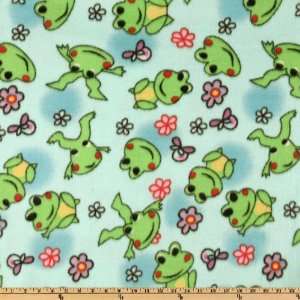   Fleece Froggy Mint/Green Fabric By The Yard: Arts, Crafts & Sewing