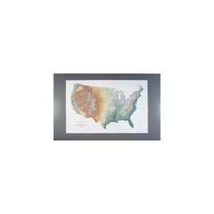  United States Shaded Relief Map: Office Products