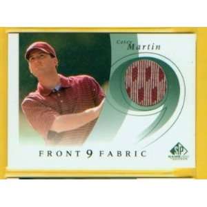   Golf Front 9 Fabric Tournament Worn Shirt Card #F9S MA / PGA Sports
