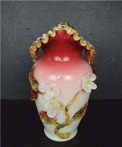 Antique Victorian Mt. Washington Peachblow Vase 9.25  