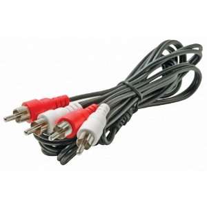   NEW 6 Black Dual RCA Audio Patch Cord (Cable Zone)