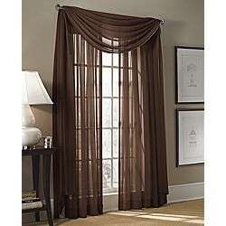 NEW CHOCOLATE Sheer Voile Curtain 63 Panel 10288  