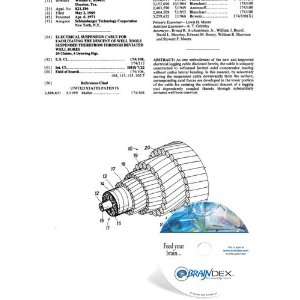 NEW Patent CD for ELECTRICAL SUSPENSION CABLE FOR FACILITATING THE 