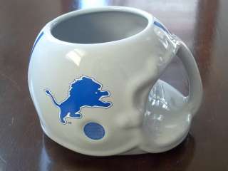 Vintage 1986 Detroit Lions NFL Collectable Ceramic Helmet Coffee Mug 