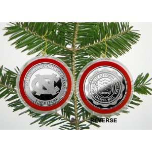    North Carolina Tar Heels Silver Coin Ornament: Sports & Outdoors