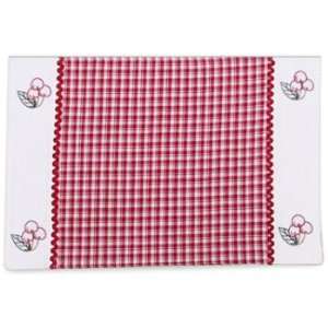  Bardwil Cherry Check Red Placemat