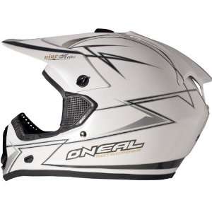   09 Series 9 Threat White MX Riding Helmet (SizeM)