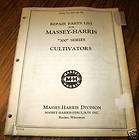 Massey Harris 54 Disc Cultivator Parts Catalog tractor