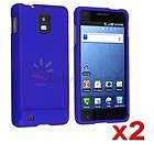 pcs Dark Blue Rubberized Hard Cover Skin Case for Samsung Infuse 4G 