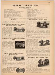 Buffalo Pumps Steam Lead Acid Split Centrifugal 1936 AD  