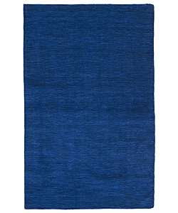 Hand tufted Elite Wool Blue Rug (5 x 8)  Overstock