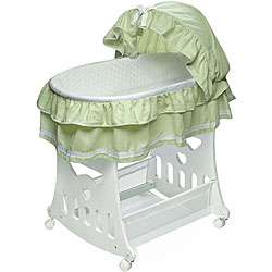 Portable 2 in 1 Bassinet and Cradle with Toy Box Base  