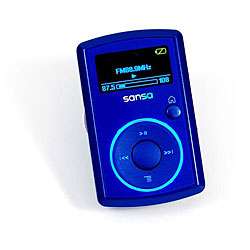 Sandisk Sansa Clip 2GB Blue MP3 Player (Refurbished)  Overstock