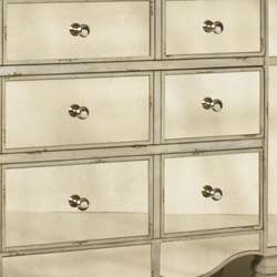 Hand painted Mirrored Drawer Accent Chest  Overstock
