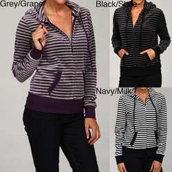 Calvin Klein Performance Womens Striped Hooded Sweater Price $19.99