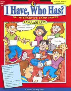 Have, Who Has? Language Arts, Grades 5 6 38 Interactive Card Games 