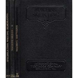   Machine Sketching / Specification Writing Memoranda (3 separate books