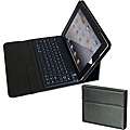 Deluxe Apple iPad PU Leather Binder Case with Keyboard and Kickstand