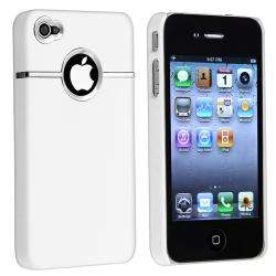 White Rubber coated Case for Apple iPhone 4  