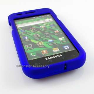 Protect your Samsung Galaxy S 4G with Blue Rubberized Hard Cover Case!