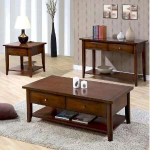  Modern Style Coffee Table With Two Storage Drawers And Storage 